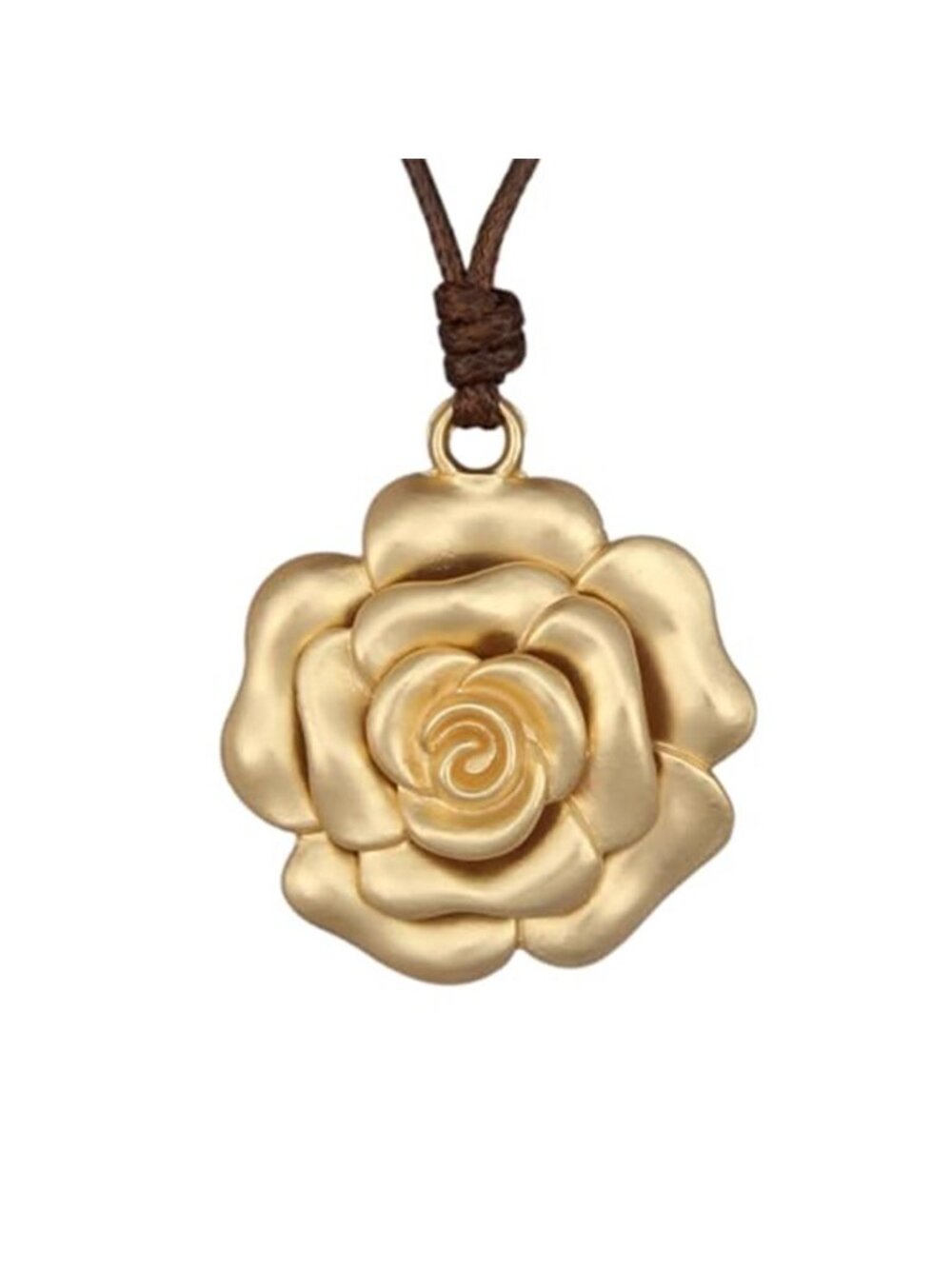 Boho Pendant Necklace for Women Long Sweater Necklace Chunky Leather Necklace